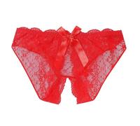 Ropa Interior Sexy de Encaje de Cintura para Mujer, con estético, Cuidado con los Pantalones Triangulares Que abren la a máquina Extensor Sujetador