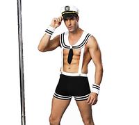 Ropa interior sexy de moda para hombre, traje de policía, ropa interior, ropa casual, ropa para el hogar, pijamas, uniforme de tentación, traje para bar, discoteca, actuación, negro
