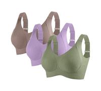Ropa interior sexy para mujer de 3 piezas, que sostiene visualmente los pechos grandes, hace que el pecho parezca flácido, ajustar la forma y apretar las axilas, es una camiseta de fitness para mujer