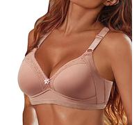 Ropa Interior Sin para Mujer Up Copa Grande Sujetador Sin De Algodón Cajas Sujetadores Sujetador Sin Aros Algodon 105B Sujetador Sin Relleno con Aros Comfort Fit Push Up Bra