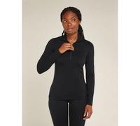 Ropa interior técnica de mujer Icebreaker Mer Core Heavyweight LS Half Zip (negro)
