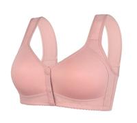 Ropa interior Técnica Mujer Shaped Cup Front Bra Without Wires Chaleco Style Plus Size Bra Leggings Yoga Polar, rosa, 50