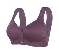 Ropa interior Técnica Mujer Shaped Cup Front Bra Without Wires Chaleco Style Plus Size Bra Leggings Yoga Polar, gris, 50