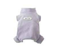 Ropa Interior térmica de Cuatro Patas de Lana Alemana for otoño e Invierno for Mascotas, Capa Base de Moda for Perros pequeños y medianos, Transpirable y Muy elástica.(Grey,L)