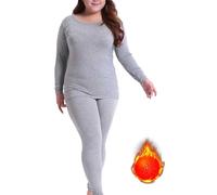 Ropa interior térmica para mujer, talla grande, ropa interior térmica para mujer, tallas grandes, ropa interior de esquí, suave y cómoda, camiseta interior térmica, forro polar, ropa interior