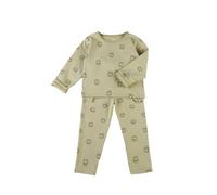 Ropa Interior térmica para niñas Conjunto de Camiseta y Pantalones Largos Ropa de casa Infantil abrigadora y cómoda Prendas para bebés y niños pequeños Temporada otoño (Light Green, 3-4 Years)