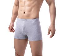 Ropa interior transparente para hombre, ligeros, calzoncillos tipo bóxer, sexy, sin costuras, calzoncillos de cintura baja, cómodos y elásticos, calzoncillos deportivos ligeros, O gris., XXL