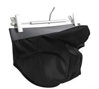 Ropa interior transpirable de mezcla de seda de hielo para hombre con bolsa abierta para abultamiento, ajuste de perfil bajo para deportes y actividades casuales (XL negro)
