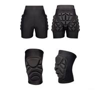 Ropa interior transpirable para bicicleta con almohadillas de resistencia al impacto para ciclismo, cómodos pantalones cortos de ciclista para bicicleta de montaña XL (rodilleras S)