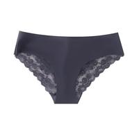 Ropa interior triangular para mujer con borde de encaje, sin costuras, cómodas, transpirables, sin costuras, moldeadoras para el abdomen, ropa interior de algodón, marine, M