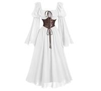 Ropa medieval para mujer, vestido medieval para mujer, disfraz de mujer de Borgoña, talla grande, tallas grandes hasta 56, disfraz gótico de pirata, disfraz de reina medieval, vestido de caballero