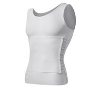 Ropa moldeadora Camiseta de compresión sin mangas for hombre, moldeadora de abdomen, moldeadora de cintura, camiseta interior con abdomen plano, camiseta de entrenamiento Adecuada para ejercicios, dep