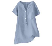 Ropa Mujer en Oferta Camisetas Manga Corta Talla Grande Blusas Mujer Elegantes Tallas Grandes Chaleco Verano Vestir Blusones Chaqueta Larga Camisa Negra Camiseta De Algodón Lentejuelas Verde