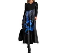Ropa Mujer Invierno Vestido De Punto Mujer Invierno Vestido Nochevieja Mujer Vestido Elegante Mujer Vestidos Navideños Vestido De Punto Vestido De Fiesta Mujer Elegante Ofertas Flash 2#azul L