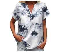 Ropa Mujer Talla Grande Blusa Camisa Elegante De Lino Blusa De Lino Camisetas Mujer Túnica Corta para Mangas 3/4 para Camisa Casual Manga Larga Remata Una Tipo Túnica Algodón Suelta