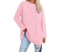 Ropa Mujer,Women's Plus Size Top Long Sleeve Crew Neck Loose T Shirt Camisetas Tirantes Vestir (RD2, XL),