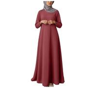 Ropa musulmana mujer de gran tamaño primavera trajes de oración ropa de oración Hajj Hijab vestido árabe de manga larga Abaya traje de Ramadán suelto suave vestido maxi vestido de verano