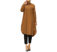 Ropa musulmana para mujer retro con cuello en V Vestidos musulmanes caftán abaya ramadán bata oriente medio étnico estilo saudita árabe túnica afgana Ropa islámica árabe, 04# Amarillo, S