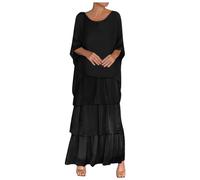 Ropa musulmana para mujer, ropa de oración para mujer, musulmana, caftán, abaya, túnica de Dubai, Oriente Medio, étnico, árabe saudita, túnica afgana, ropa islámica árabe con bolsillos, 01 # negro