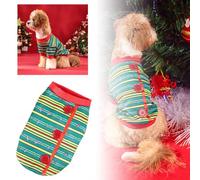 Ropa navideña para mascotas, ropa a rayas para dos piernas, disfraces de fiesta de Navidad para perros gatos, vestido de Navidad, disfraces de Navidad para mascotas, trajes de Navidad para perros (A,