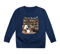 Ropa Niño 1 Año - Sudadera con Capucha Y Estampado De Halloween para Niñas Suave E Informal para Niños Pequeños Jóvenes Acogedora para Otoño E Invierno (Navy 3-4 Years)