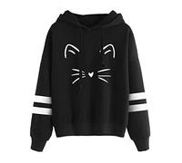Ropa Oferta Mujer Blusa De Manga Larga Con Capucha Y Estampado De Rayas Para Mujer Sudaderas Adolescente Chica Sudaderas Con Cremallera Mujer Chaquetas De Chandal M Ofertas Flash Del Dia Big Hoodie