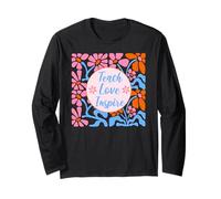 Ropa para enseñar, amar, inspirar para mujeres, profesores, educadoras Manga Larga