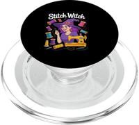 Ropa para entusiastas de la magia de costura de Stitch Witch PopSockets PopGrip para MagSafe