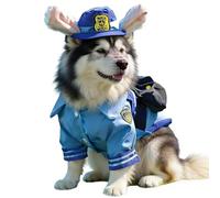 Ropa para Gatos | Disfraz de Perro con Tema, Oficial de Conejo - Disfraz para Perro pequeño | para de Halloween Navidad Evento temático reunión Social Escena fotografía