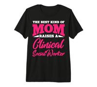 Ropa para mamá trabajadora Social clínica, diseño Divertido y Lindo para mamás Camiseta Premium