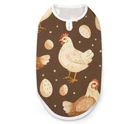 Ropa para mascotas con huevos de gallo de pollo, chaleco suave para mascotas, suéter cálido para perros pequeños y medianos, talla M