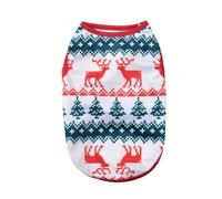Ropa para mascotas, disfraz de Navidad para gatos, perros, lindo chaleco con estampado de alce, camiseta para cachorros, bulldog francés, chihuahua