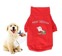 Ropa para Mascotas en Poliéster, Disfraz Suave con Cuello Alto, Sudadera Navideña para Perros y Gatos, Varios Tallas Disponibles - Cómoda, Duradera y Festiva para Celebrar con Tu (SG)