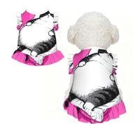 Ropa para mascotas gigantes para perros pequeños, bonito traje de verano para cachorros, ropa suave y transpirable para mascotas para gatos