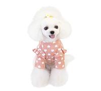 Ropa para mascotas, ropa de otoño e invierno, ropa para mascotas, camisa de fondo de amor, ropa de invierno para perros medianos y niñas (rosa, L)