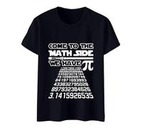 Ropa para mujer, elegante, es el día de Pi y un diseño elegante con una camiseta estampada., Le Noir, L