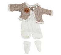 Ropa para muñecas bebé Reborn ropa para muñecas de 12x4 inch 1 juego de ropa decorativa para muñecas DIY cinta de sujeción de simulación de invierno y otoño muñeca Reborn durmiendo color caqui