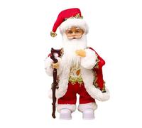 Ropa para muñecas de 43 cm, para niños, Papá Noel, muñecos cantan canciones inglesas, juguetes infantiles de Papá Noel, accesorios para muñecas de madera (rojo, 29 x 17 x 13 cm)