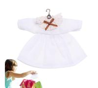 Ropa para Muñecas - Vestidos De Muñecas De Animación - Trajes en Miniatura para Peluches Pequeños, Conjuntos de Vestir y Accesorios para Casitas