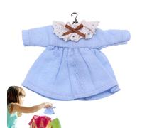 Ropa para Muñecas | Vestidos De Muñecas De Animación,Trajes en Miniatura para Peluches Pequeños, Conjuntos de Vestir y Accesorios para Casitas