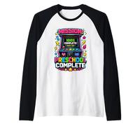 Ropa para niños de Nivel Preescolar de Funny Level, Completa para los últimos días de Clases Camiseta Manga Raglan