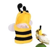 Ropa para pájaros, disfraz de loro, abeja, ropa de animales pequeños para mascotas, ropa con capucha en forma de abeja, suave y agradable a la piel, traje para loros, periquitos grises, cacatúas