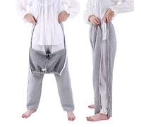 Ropa para parálisis, pantalones para pacientes con cremallera, ropa para el cuidado del paciente, pantalones para incontinencia, pantalones con catéter, fáciles de usar y quitar, silla de ruedas