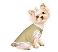 Ropa para perro con estampado amarillo arena, abrigo suave y ligero para perros pequeños y medianos, cachorros y gatos, chaqueta acogedora para mascotas, otoño e invierno y primavera