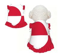 Ropa para perro con estampado de bandera de Groenlandia, bonita falda para mascotas, vestido de princesa para perro, vestido de gato con volantes para gato, traje transpirable para mascotas