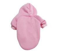 Ropa para perros de color sólido, ropa para mascotas, suéter para primavera, otoño e invierno, suéter para perros pequeños, medianos y grandes, ropa para mascotas para gatos para niñas (rosa, XS)