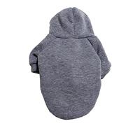 Ropa para perros de color sólido, ropa para mascotas, suéter para primavera, otoño, invierno, suéter para perros pequeños, medianos y grandes, ropa para mascotas para gatos para niña (gris, XL)