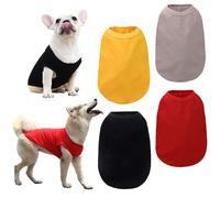 Ropa para perros de razas medianas y grandes, camiseta absorbente que absorbe la humedad para usar todo el año, en blanco para imprimir texto o