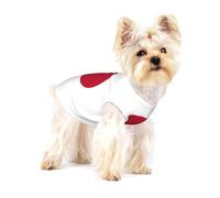 Ropa para perros pequeños con estampado de bandera japonesa, chaleco de algodón suave sin mangas transpirable para cachorros y gatos