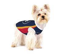 Ropa para perros pequeños con estampado de la bandera del estado de Mississippi, chaleco para mascotas, camiseta sin mangas de algodón suave transpirable para cachorros y gatos